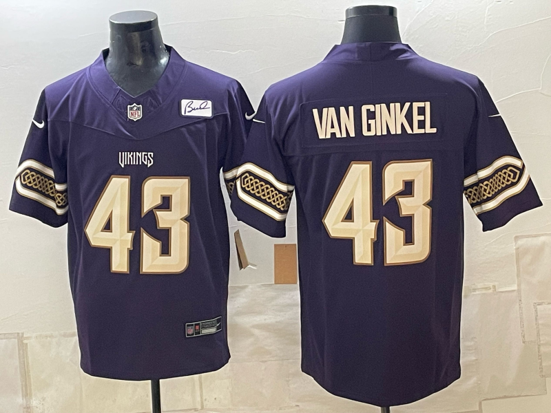 Men 2026 Minnesota Vikings #43 Van Ginkel purple Nike Limited NFL Jersey 091503->minnesota vikings->NFL Jersey